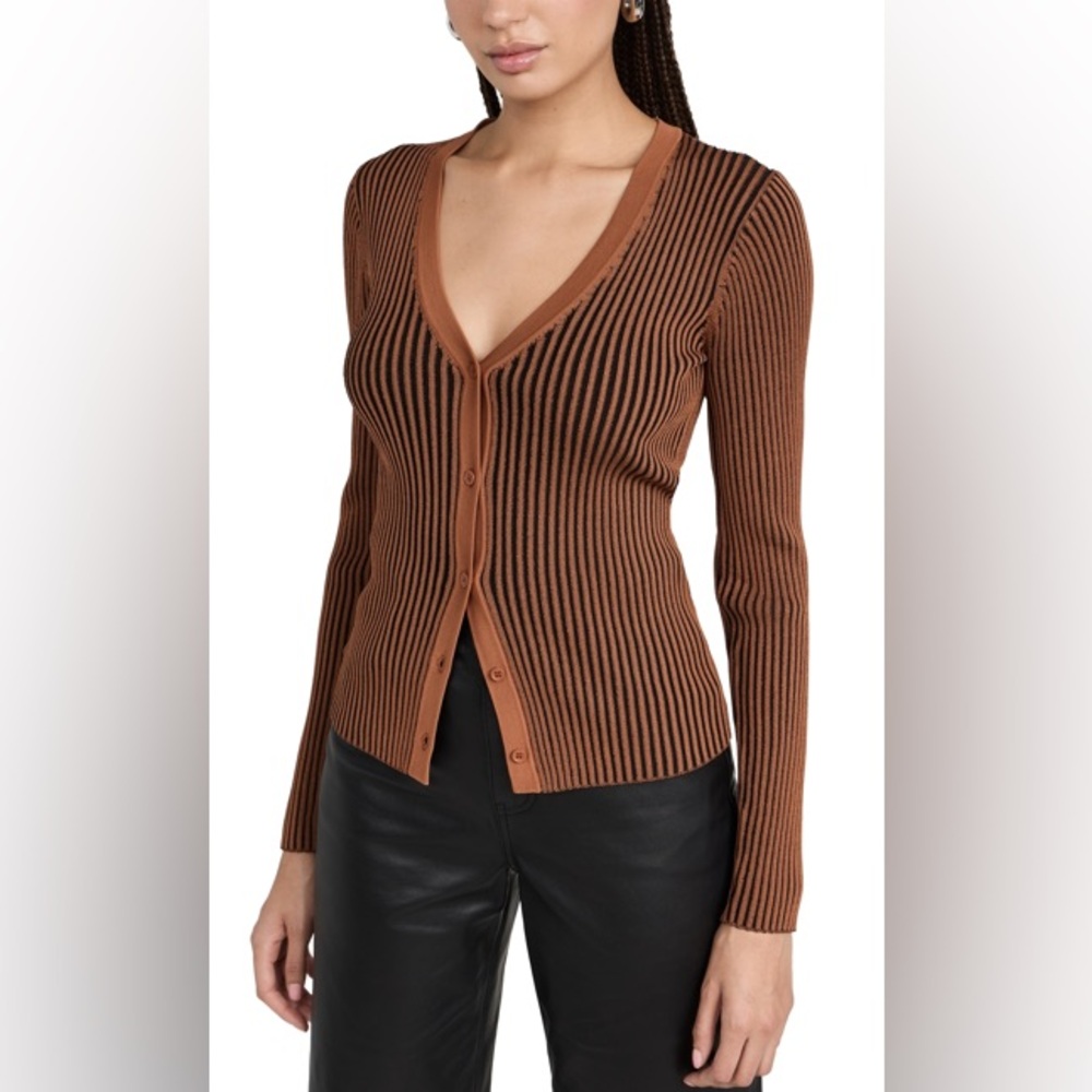 NWOT STAUD Women’s Cargo Ribbed Cardigan - Picture 5 of 5